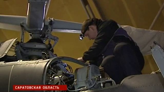В Саратовской Авиабазе Пополнение Девять Новых Вертолетов "Ансат". 2013 смотреть онлайн