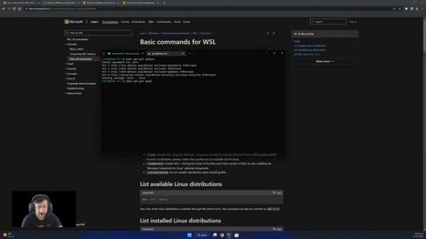 Installing WSL and Docker in Windows 11