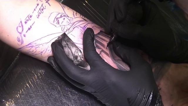 Over the grave - Tattoo time lapse смотреть онлайн