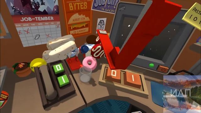 Job Simulator | лучше не есть 1 кг сахара | прохождение Job Simulator 1 часть смотреть онлайн