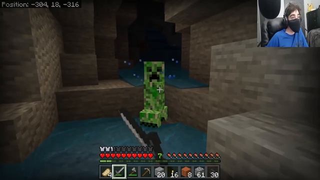 Java player MINES in bedrock (Kinda bad) Minecraft смотреть онлайн