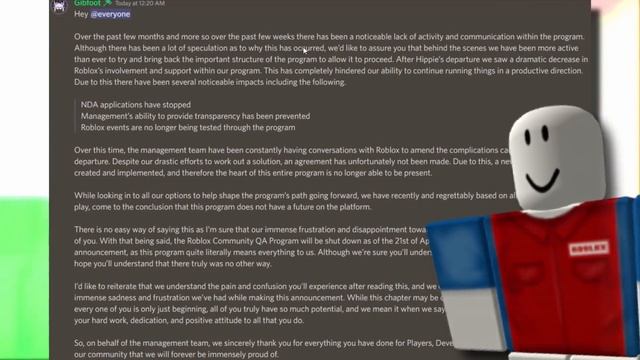 THE ROBLOX QA EVENT TEAM HAS SHUTDOWN! WHAT HAPPENED!? смотреть онлайн