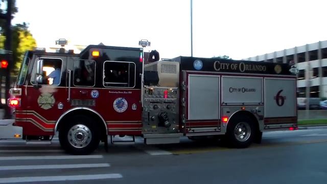 Orlando Fire Department Tower 6, Engine 6 and District 1 Responding смотреть онлайн