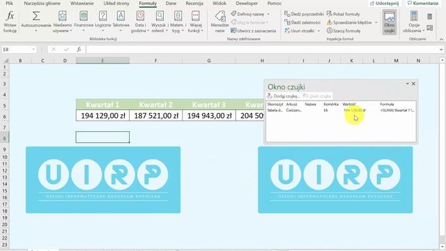 MS Excel Lekcja numer 2 Okno Czujki смотреть онлайн