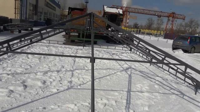 Монтаж каркасно-тентовой палатки 6х9м . Часть 2