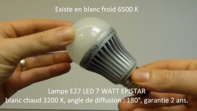 Lampe LED E27 7 WATT 180° EPISTAR KRYONA смотреть онлайн