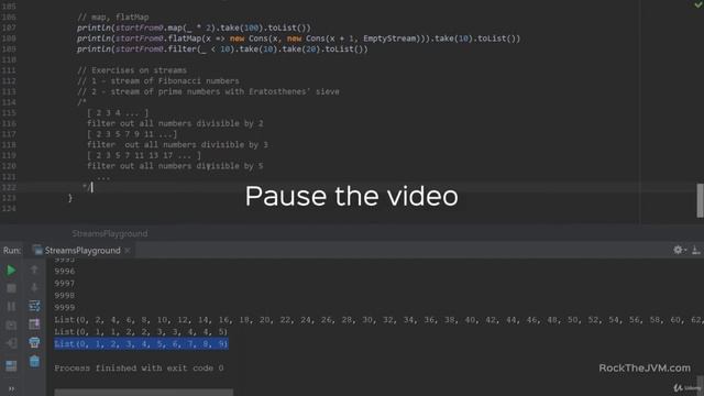 Infinite Streams Proficiency More Exercises # 10.1 - Advance functional programming смотреть онлайн
