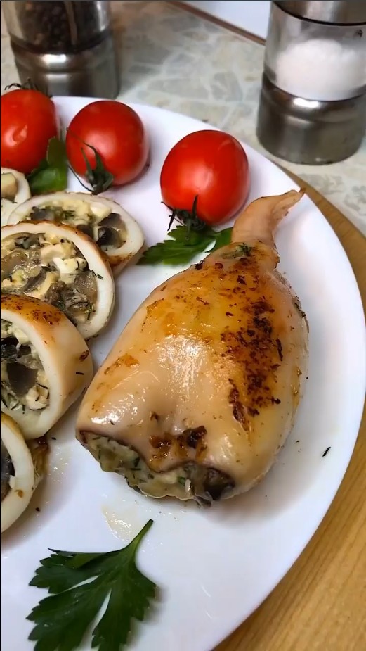 фаршированные кальмары