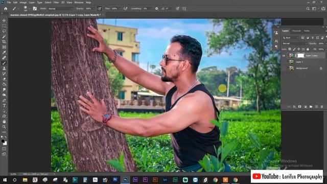 natural photoshop photo editor tutorial #Background_Change_Photo_Editing #Photoshop_Tutorial смотреть онлайн