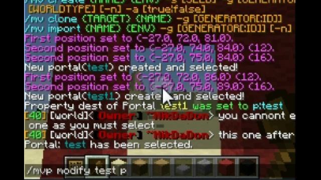 Minecraft 1.8 Plugin Tutorial: Multiverse Portals + PERMISSIONS FIX! смотреть онлайн