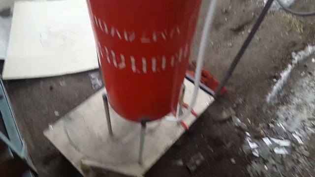 Пескоструйная установка из пропанового балона. смотреть онлайн