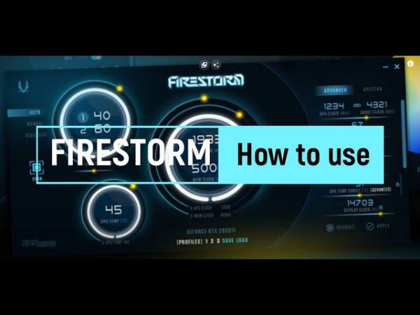 FIRESTORM guide, how to overclock your graphics card ZOTAC