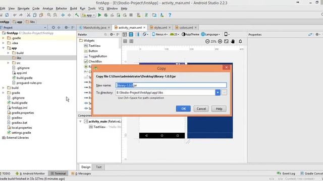 Add an external jar library to the android studio смотреть онлайн