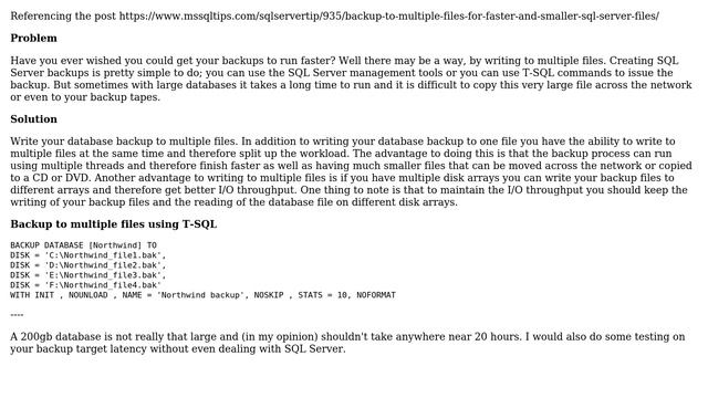 Databases: How to decrease sql server backup time? (2 Solutions!!) смотреть онлайн