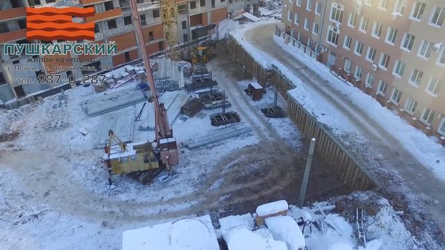 ЖК ПУШКАРСКИЙ г.Пермь Работы на стилобатной части здания с 18.01.2017 по 08.02.2017 смотреть онлайн