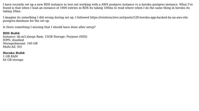 Databases: RDS Postgres Peformance смотреть онлайн