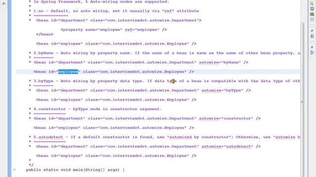 SPRING FRAMEWORK TYPES OF AUTOWIRING смотреть онлайн