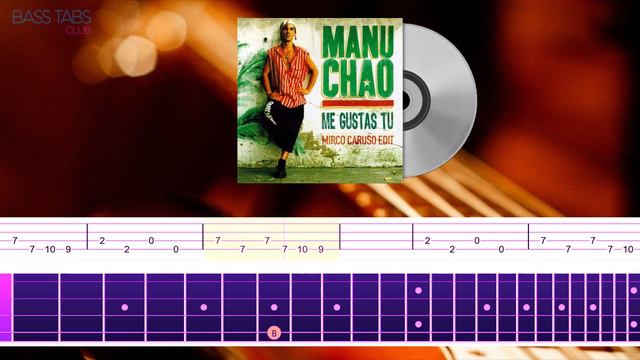 🎶 Me Gustas Tu - Manu Chao | BASS TABS CLUB смотреть онлайн