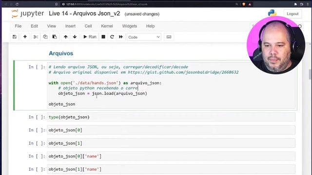 Exemplo do JSON usando Python смотреть онлайн