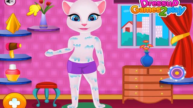 Игра для девочек Наряди Говорящая   Анжелу