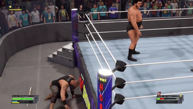 Braun Strowman v Andre The Giant Extreme rules | WWE 2K22 смотреть онлайн