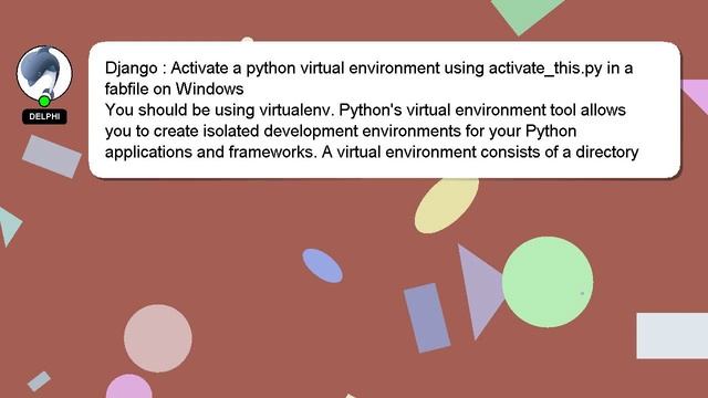 Django : Activate a python virtual environment using activate_this.py in a fabfile on Windows смотреть онлайн