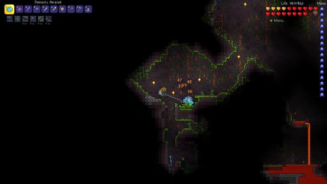 Terraria 1.3 MAGE Let's play: ทำ avenger emblem และ Pickaxe Axe #19 смотреть онлайн