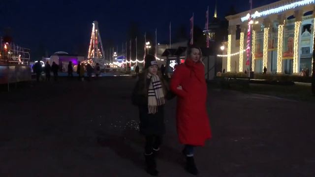 Рождественская прогулка по ВДНХ 2020г смотреть онлайн