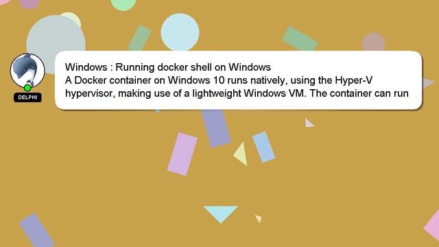 Windows : Running docker shell on Windows смотреть онлайн