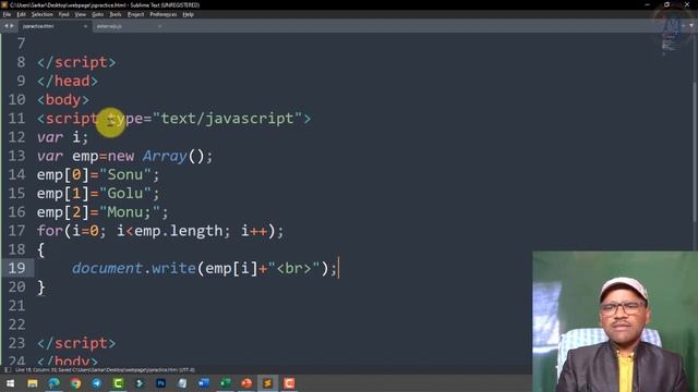 35. Internet and Web Designing Full Course | JAVASCRIPT Tutorial | Array and Events in Hindi смотреть онлайн