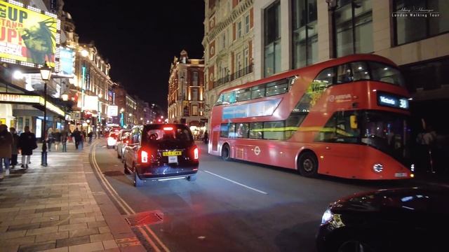 Nightlife in London’s West End | Central London Night Walk [4K] смотреть онлайн