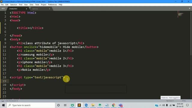 video 15 || class and id attribute in CSS and javaScript || HTML || Step by Step web development смотреть онлайн