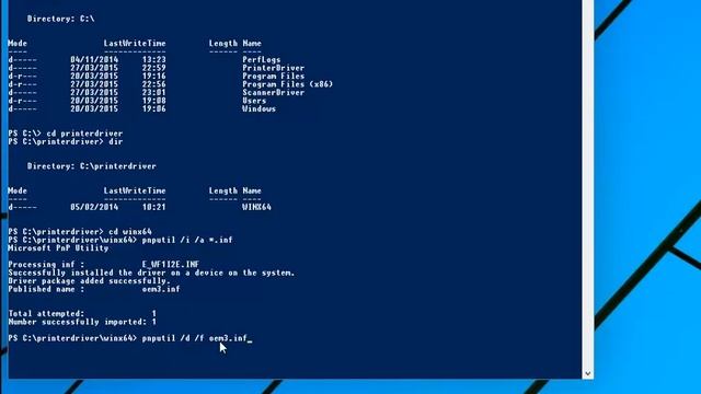 Windows 10 and 8.1 Driver Install and Remove Using Device Manager And PNPUTIL Tutorial Video смотреть онлайн