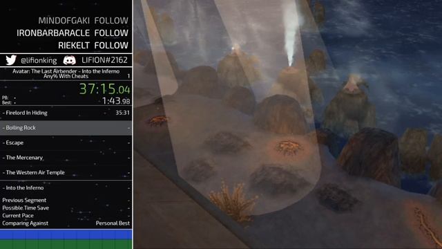 Avatar: The Last Airbender - Into the Inferno | Any% {Cheats} | 1:13:08 смотреть онлайн