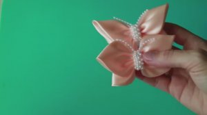 Бабочки из атласной ленты Бантики 🎀