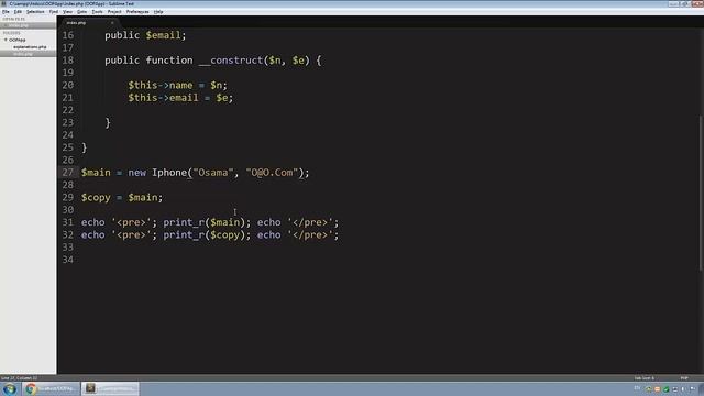 Learn Object Oriented PHP #24 - Magic Methods - Clone Part 1 смотреть онлайн
