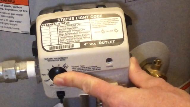 How To Light AO Smith Water Heater With Honeywell Gas Valve смотреть онлайн