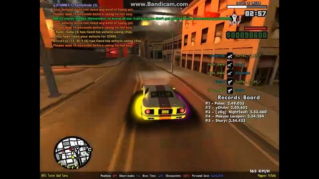 SAMP:УЛИЧНЫЕ ГОНКИ:Ездим по ночному городу! смотреть онлайн