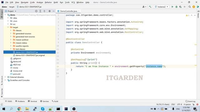 How to run multiple instances of Spring Boot App from command-line & how to pass name for instances смотреть онлайн