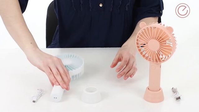 Вентилятор Energy EN-0610 USB (настольный, аккумулятор) белый, розовый смотреть онлайн