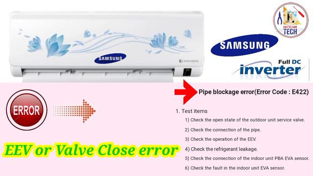 How to solve error code E422 &E464 in #SAMSUNG_DC_INVERTER_AC // Samsung ac error code pdf смотреть онлайн