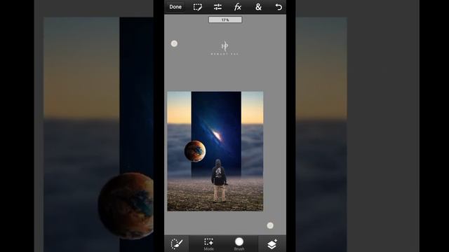 Glowing Planet Photo Editing tutorials | PS touch mobile | Speedart 🔥 смотреть онлайн