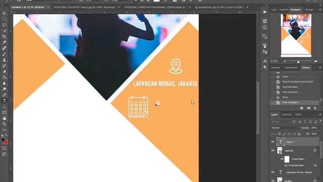 Tutorial Membuat Poster Keren Namun Sederhana | Adobe Photoshop CC 2017 смотреть онлайн