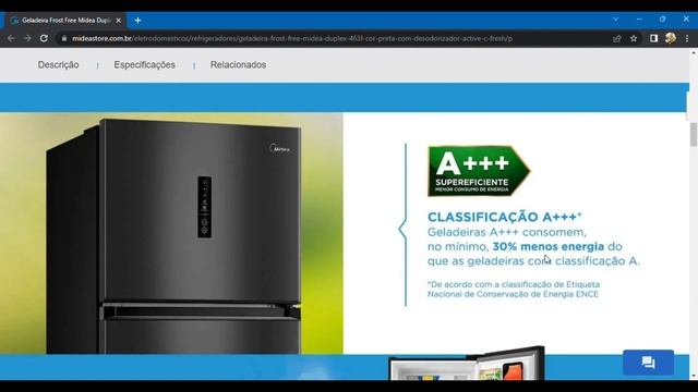 MAIS UMA NOVIDADE NO MERCADO - Geladeira Midea Duplex 463L / Cor Preta Frost Free - Linda e Moderna смотреть онлайн