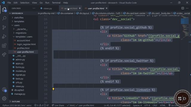 Python Django - User Account смотреть онлайн