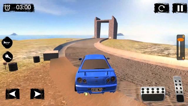 Muscle Car Offroad Drive - Blue Car Driving Simulator - Android Gameplay 3D смотреть онлайн