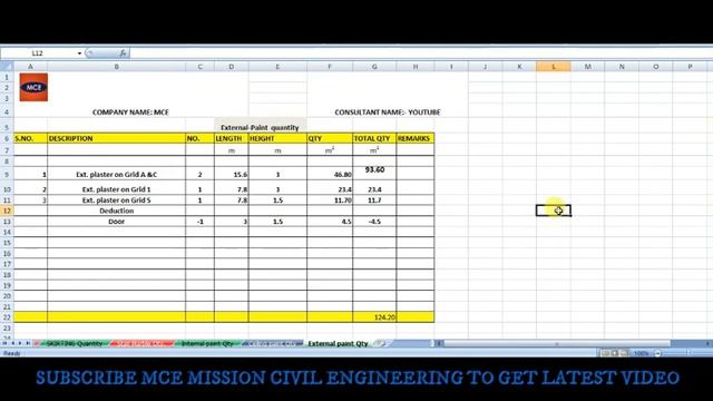 Paint quantity||Calculation ||Stair||Ceiling||Externalwalls|| Autocad ||Excel format ||Course|| смотреть онлайн