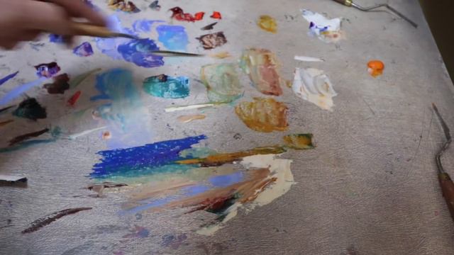 COLOUR MIXING LESSON / Studio Oil Painting - Plein Air / Easy How to Mix Colour, Tonal Value, Chrom смотреть онлайн