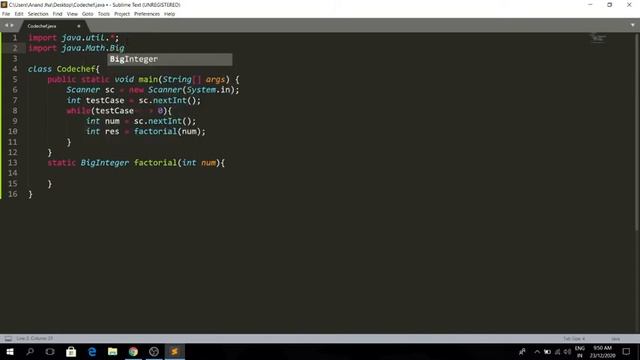 Small Factorials in Java on Codechef смотреть онлайн