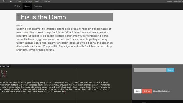 Front-end HTML Editor for WordPress смотреть онлайн